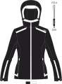 Women's Ski Jacket _ Brugi (Waterproof: 3000 mm, Breathability: 3000 gr/mq/24h)  Art. AG2B88T (4)