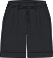 Women's "urban casual style" soft shorts (85% vi, 15% li) _ BRUGI  Art. CX58500 (4)