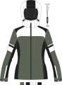 Women's Ski Jacket _ Brugi (Waterproof: 5000 mm, Breathability: 5000 gr/mq/24h)  Art. AG2UQT6 (4)