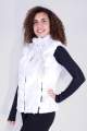 Reversible white fur-effect and black quilted vest in the reverse side | Women _ Brugi  Art. AL1ZGR5 (2)