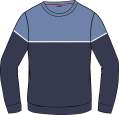 Men's sweater in soft and comfortable yarn, rounded neck and contrasting inserts _ Brugi  Art. CV4U956 (4)