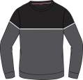 Men's sweater in soft and comfortable yarn, rounded neck and contrasting inserts _ Brugi  Art. CV4U986 (4)