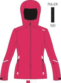 Girl Ski Jacket _ Brugi (waterproof: 3000 mm, breathability: 3000 gr/sqm/24h) - Art. JE4QEH9