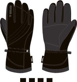 Women's Ski Gloves _ Brugi (waterproof: 3000mm) - Art. Z42P3G9