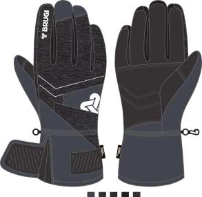 Men's Ski Gloves _ Brugi (Waterproof: 5000 mm) - Art. ZH1EP2Q