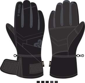 Men's Ski Gloves _ Brugi (Waterproof: 5000 mm) - Art. ZG4ZP1T