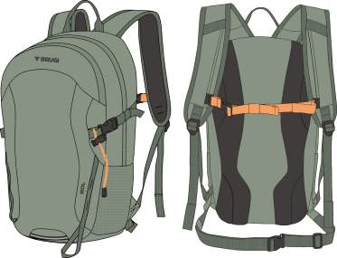 Trekking Backpack 20 Liters _ BRUGI - Art. ZG15177