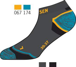 Summer trail running socks in breathable technical fabric - Art. Z53QELC