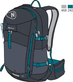 Trekking backpack 32 liters _ NORDSEN - Art. Z63C489