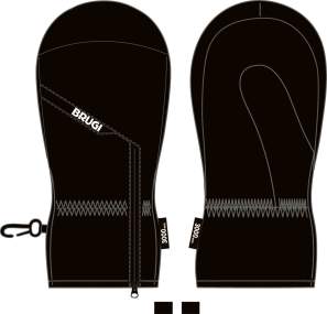 Kids Snow Gloves/Mittens_ Brugi - Art. YU1TE61