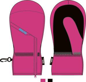 Snow Mittens for Baby Girls _ Brugi - Art. YU1TEC5
