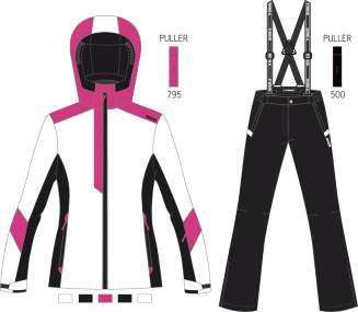 Girl's Ski Suit _ Brugi (Waterproof: 3000 mm, Breathability: 3000 gr/mq/24h) - Art. JE25QAR