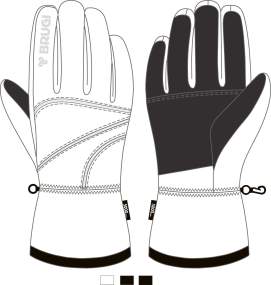 Women's Ski Gloves _ Brugi - Art. ZB2T1K9