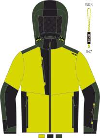 Men's Ski Jacket _ Brugi (Waterproof: 5000 mm, Breathability: 5000 gr/mq/24h) - Art. AI1DQ9D