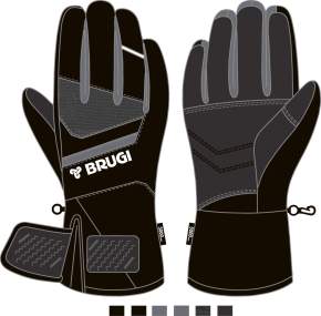 Men's Ski Gloves _ Brugi - Art. ZH4KQEQ