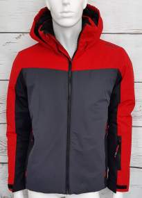 Men's Ski Jacket _ BRUGI (waterproof: 3000 mm, breathability: 3000 g/mq/24h) - Art. AH1BMQA