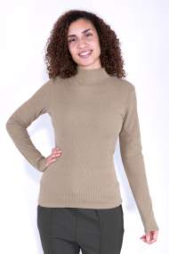 Women's Turtleneck Sweater _ Brugi - Art. CU59722