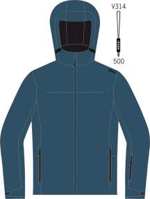 Men's Ski Jacket _ Brugi (Waterproof: 3000 mm, Breathability: 3000 gr/mq/24h) - Art. AJ1A236