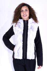 Faux Fur Sweatshirt | Women's _ Brugi - Art. AL1YG19