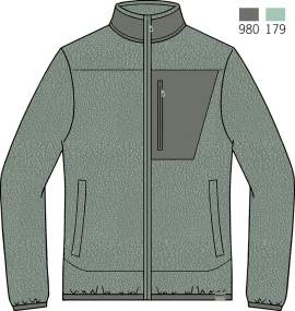 Double-Brushed Fleece Trekking Shirt | Brugi _ Women's  - Art. NH2P177