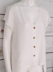 Linen Blend Shirt | Women _ Brugi - Art. CG5N010
