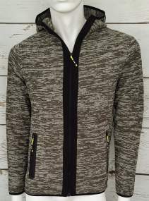 Wool-effect fleece sweater _ Man | Brugi - Art. AH1Q229