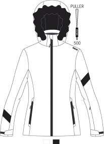 Women's Ski Jacket _ Brugi (Waterproofness: 5000 mm, Breathability: 5000 gr/m2/24h) - Art. AH2I4C1