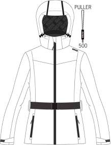 Women's Ski Jacket _ Brugi (Waterproofness: 10000 mm, Breathability: 5000 gr/m2/24h) - Art. AH2L010