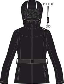 Women's Ski Jacket _ Brugi (Waterproofness: 10000 mm, Breathability: 5000 gr/m2/24h) - Art. AH2L500