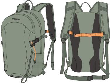 Trekking Backpack 20 Liters _ BRUGI - Art. ZG15177