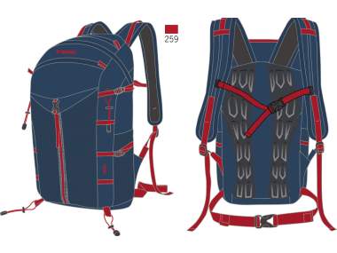 Trekking Backpack 25 Liters _ BRUGI - Art. ZG16951