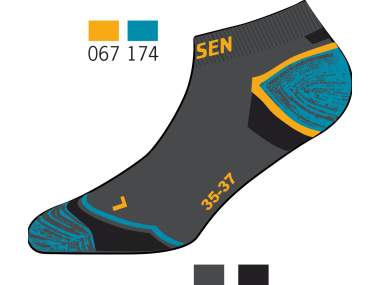 Summer trail running socks in breathable technical fabric - Art. Z53QELC