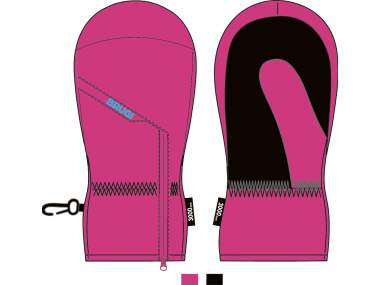 Snow Mittens for Baby Girls _ Brugi - Art. YU1TEC5