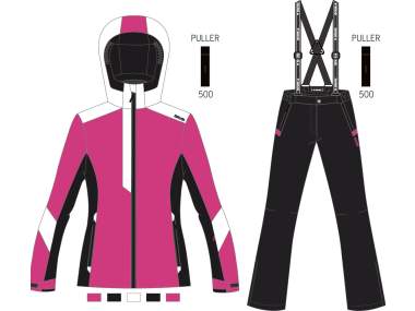 Girl's Ski Suit _ Brugi (Waterproof: 3000 mm, Breathability: 3000 gr/mq/24h) - Art. JE25QAS