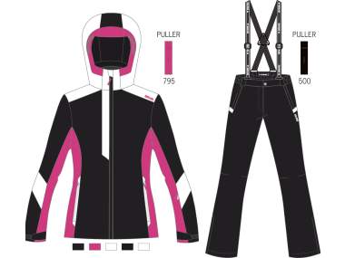 Girl's Ski Suit _ Brugi (Waterproof: 3000 mm, Breathability: 3000 gr/mq/24h) - Art. JE25QAU
