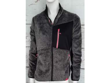 Women's Trekking Fleece in CORAL FLEECE (latest generation technical fabric, warmer and more breathable than classic fleece) _ Brugi - Art. NG2KE61
