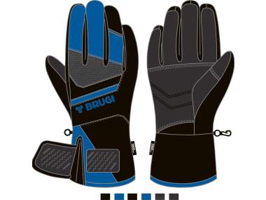 Men's Ski Gloves _ Brugi - Art. ZH4KQET