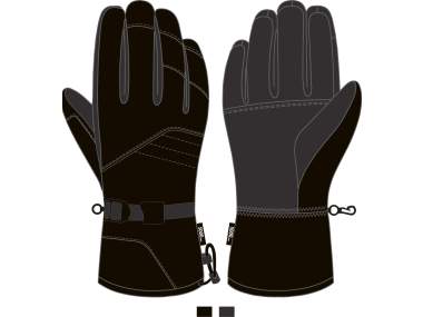 Men's Ski Gloves _ Brugi - Art. ZH4LE61