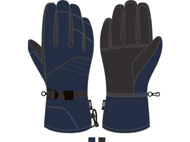 Men's Ski Gloves _ Brugi - Art. ZH4LKRY