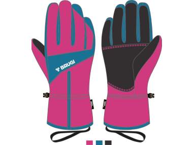 Snow Gloves for Baby Girls _ Brugi - Art. YU4AQE1