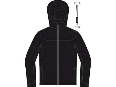Men's Ski Jacket _ Brugi (Waterproof: 3000 mm, Breathability: 3000 gr/mq/24h) - Art. AJ1A500
