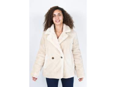 Faux Fur Winter Jacket | Women _ Brugi - Art. CJ5J019