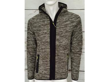 Wool-effect fleece sweater _ Man | Brugi - Art. AH1Q229
