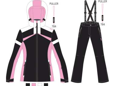 Women's Ski Suit _ Brugi (waterproof: 3000 mm, breathability: 3000 gr/mq/24h) - Art. AH2FSKQ