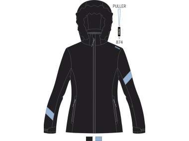 Women's Ski Jacket _ Brugi (Waterproofness: 5000 mm, Breathability: 5000 gr/m2/24h) - Art. AH2ISN1