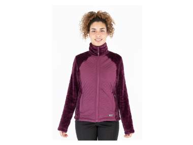 Quilted jacket with teddy bear fleece inserts | Women _ Brugi - Art. AL2PQ75