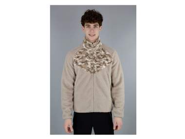 Sherpa jacket (curled and soft wool effect) | Man _ Brugi - Art. NB1U039