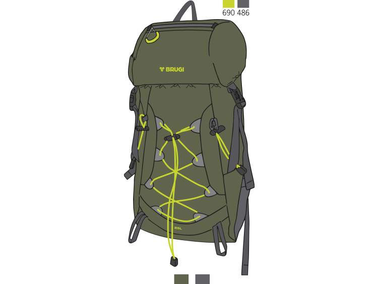 Trekking Backpack 25 Liters _ BRUGI  Art. ZG1R242 (1)