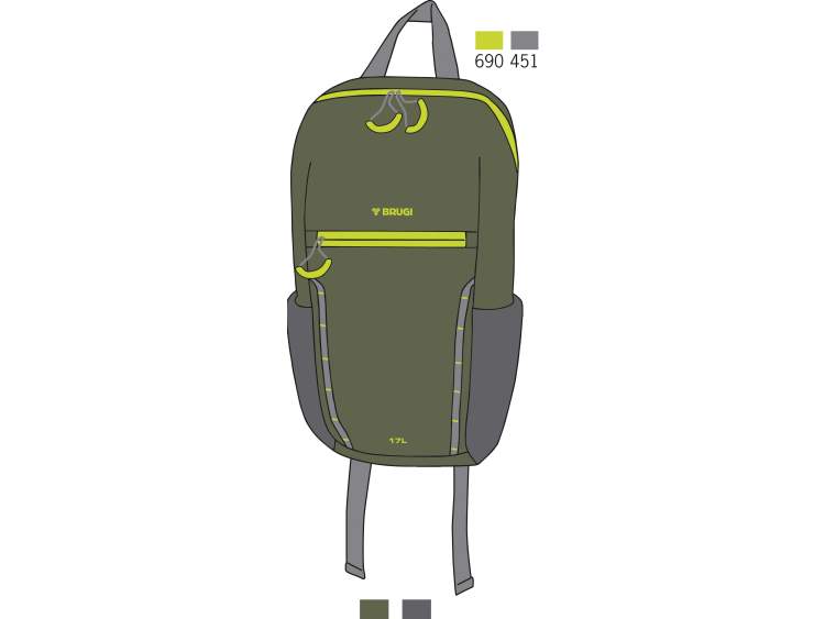 Trekking Backpack 17 Liters _ BRUGI  Art. ZG4A242 (1)