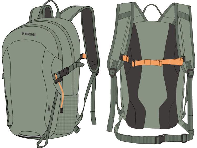 Trekking Backpack 20 Liters _ BRUGI  Art. ZG15177 (1)